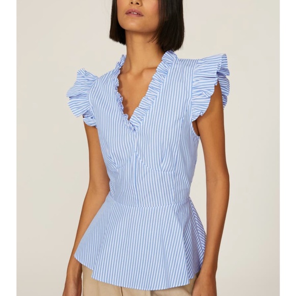 Excellent condition/like new TOME Collective peplum top sz 2 - Picture 1 of 4